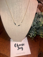 stylewithmeaning.com 40.00 NPHS04.00 Choose Joy Morse Code Chain Necklace - Gold