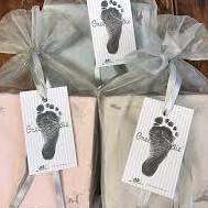 Baby store footprint canvas