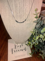 stylewithmeaning.com 35.00 NPHS03.50 Best Friend Morse Code Chain Necklace - Silver