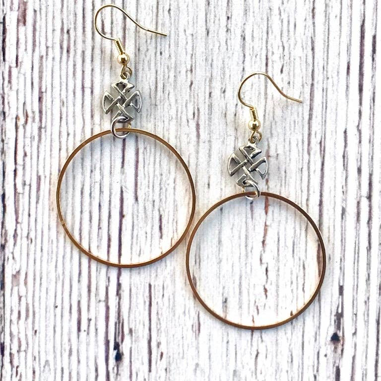 Celtic Cross Hoop Earrings stylewithmeaning