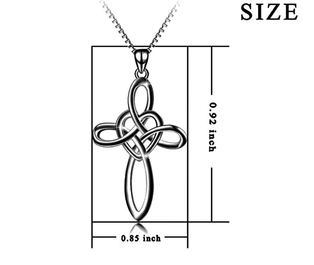 stylewithmeaning.com 33.00 NPAHA03.80 Celtic Cross Sterling Silver Necklace