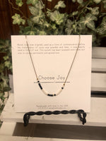 stylewithmeaning.com 40.00 NPHS04.00 Choose Joy Morse Code Chain Necklace - Gold