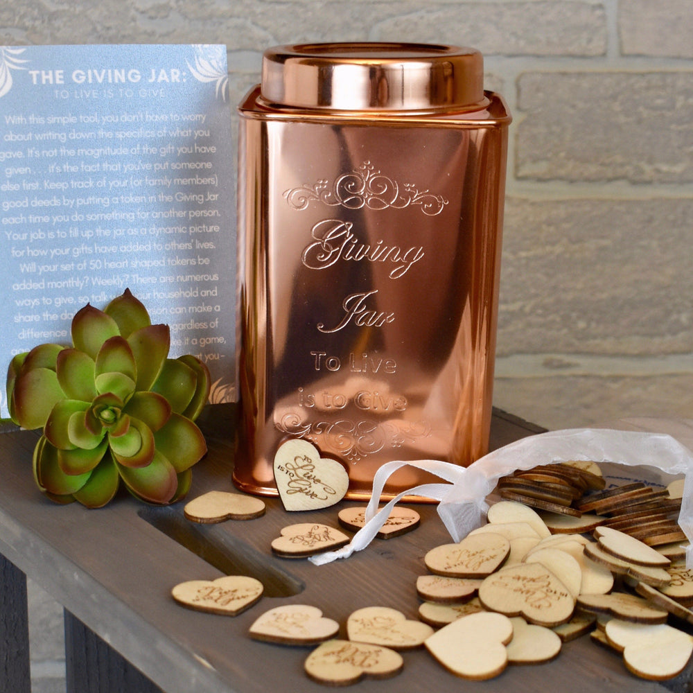 Giving Jar: "To Live is to Give" - Copper Plated (EXCLUSIVE)