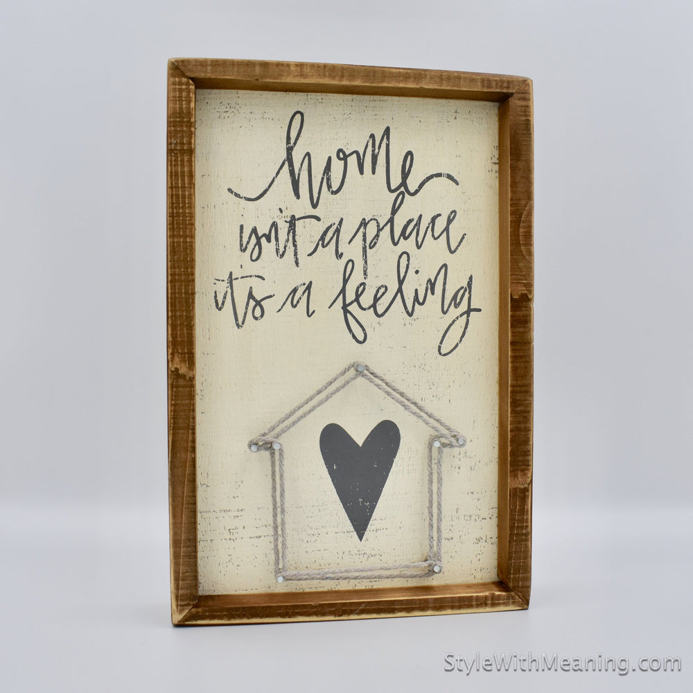stylewithmeaning.com 11.99 NPHFH02.40 Home Is A Feeling Wall Art