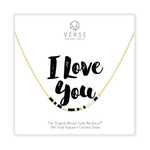stylewithmeaning.com 40.00 NPHS04.00 I Love You Morse Code Chain Necklace - Gold