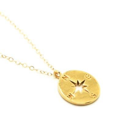 stylewithmeaning.com 65.00 NPCMN06.90 North Star Necklace, Gold