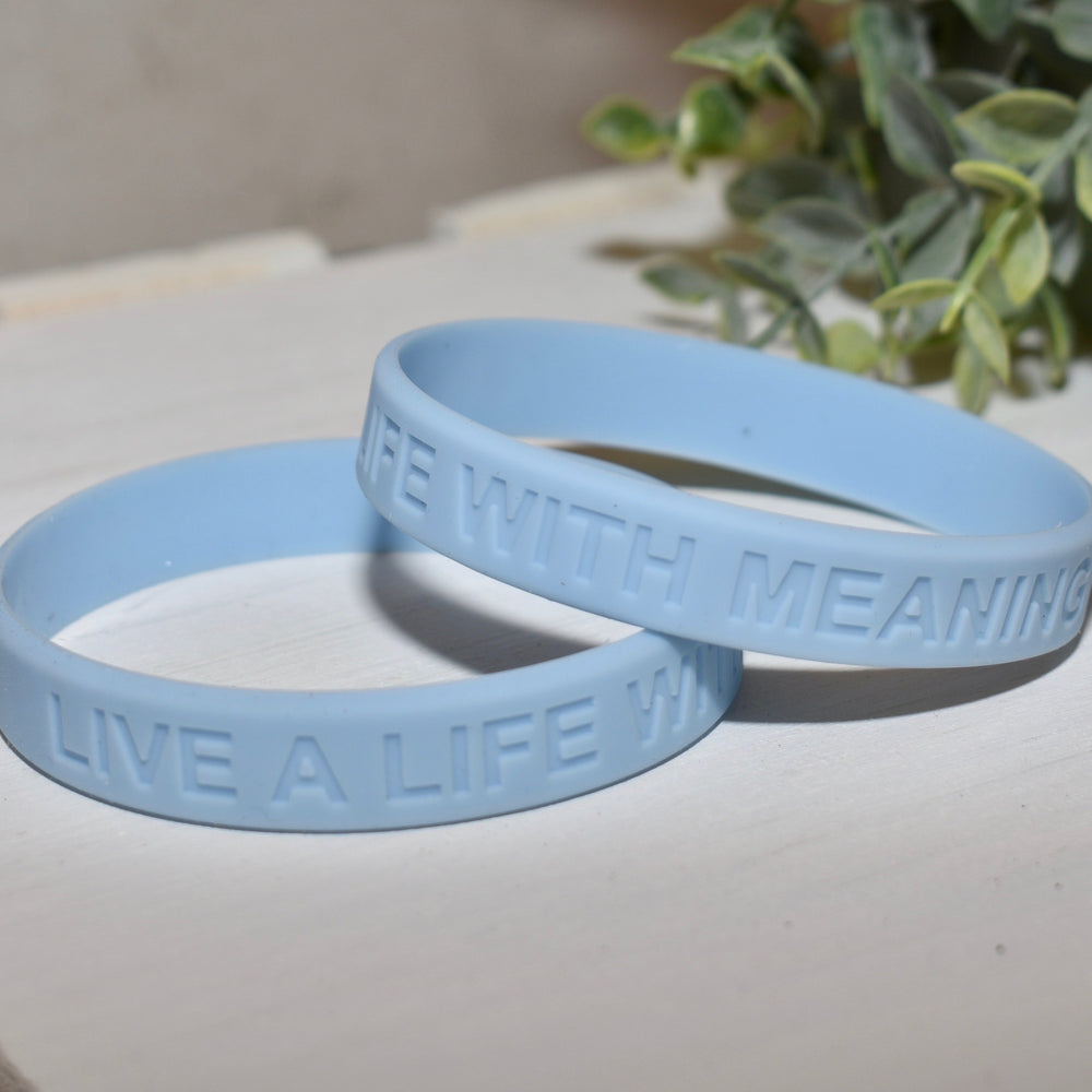 stylewithmeaning.com 3.50 NPALZ00.50 Silicone Bracelet Live a Life With Meaning EXCLUSIVE