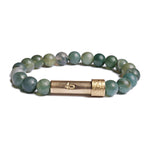 stylewithmeaning.com 51.00 NPCMN05.80 Wishbeads Bracelet - Matte Grass Agate, Soothing + Centering